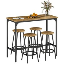 HOMCOM 5 Piece Bar Table and