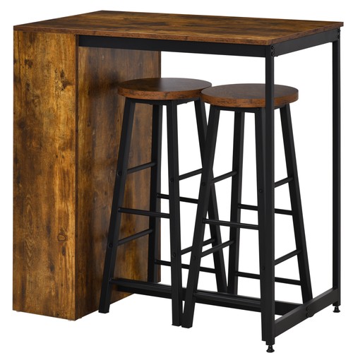 Homcom piece bar table set - homcom, 3
