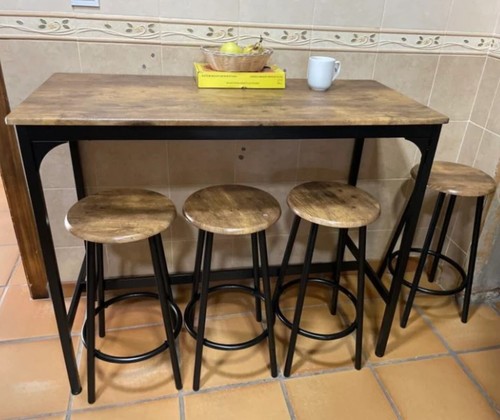 Breakfast bar table and - bar, stools
