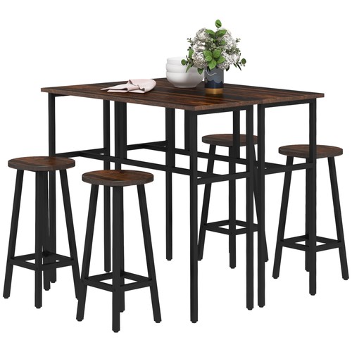 Homcom piece industrial bar - homcom, 6-piece