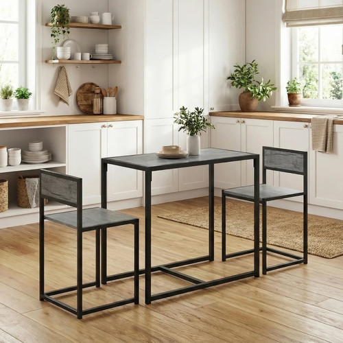 3piece industrial dining set - industrial,