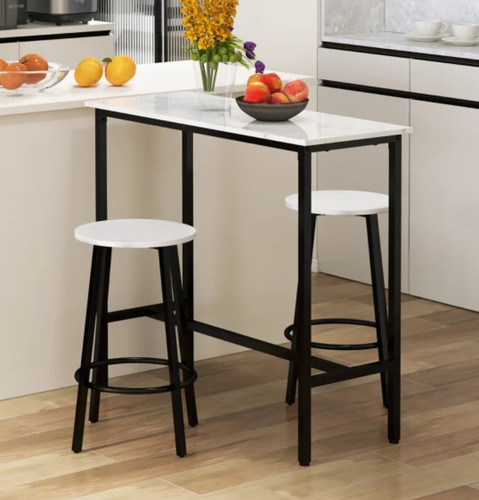 Breakfast bar table and - breakfast, stools
