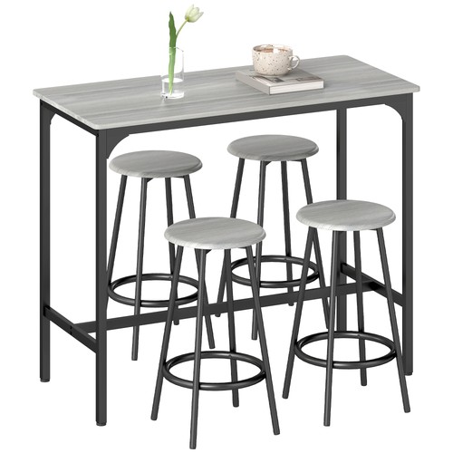 Homcom piece bar table - piece, and