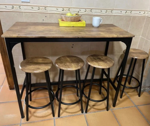 Breakfast bar table - bar, stools