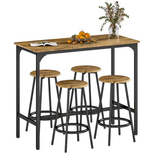 Homcom piece bar table and - homcom,