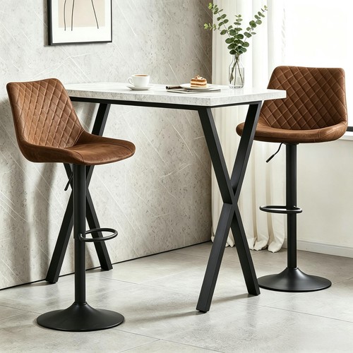 Bar table and faux suede - bar, 2