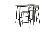 Crowe Grey Dining Table & 2